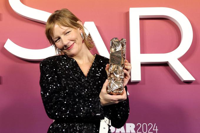 Sandra Hüller je za vlogo, za katero je prejela cezarja, nominirana tudi za oskarja. | Foto: Reuters