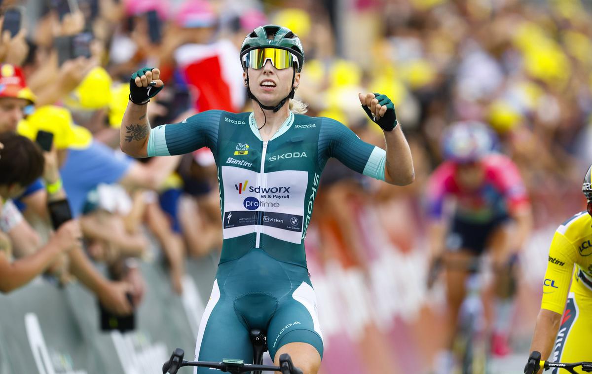 Lorena Wiebes, TDF Femmes | Lorena Wiebes je slavila drugi dan zapored. | Foto Guliverimage