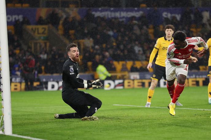 Arsenal Bukayo Saka | Bukayo Saka je poskrbel za hitro vodstvo Arsenala. | Foto Reuters