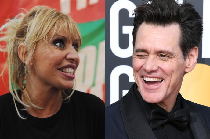 Alessandra Mussolini, Jim Carrey | Foto Getty Images