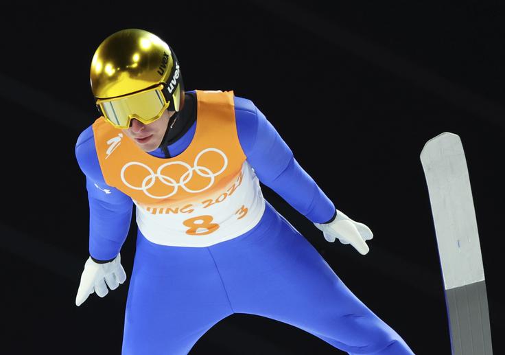 "Danes žal nisem mogel dati od sebe kaj več. Moram reči, da smo vsi dobro opravili, dali vse od sebe. Moramo biti ponosni na srebrno medaljo," pravi Timi Zajc. | Foto: Guliverimage/Vladimir Fedorenko