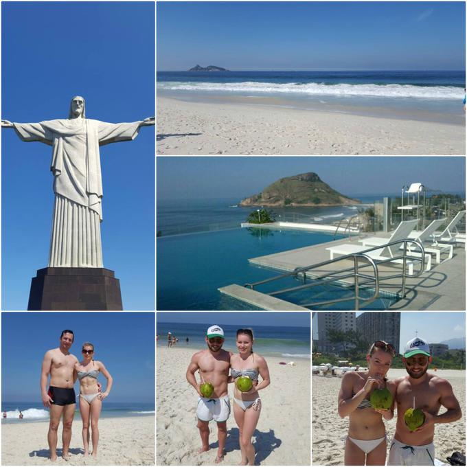 Belakova je obisk Ria de Janeira izkoristila tudi za kratek obisk plaže.   | Foto: 