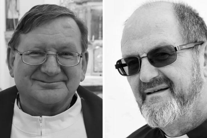Duhovnik | Duhovnik Župnije Rovte Janez Petrič (levo) in duhovni pomočnik v župniji Cerklje na Gorenjskem Anton Marinko (desno). | Foto Radio Ognjišče /FB