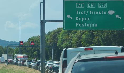 "Če se odpravljate proti Primorski, previdno!" Zamuda dve uri in pol.