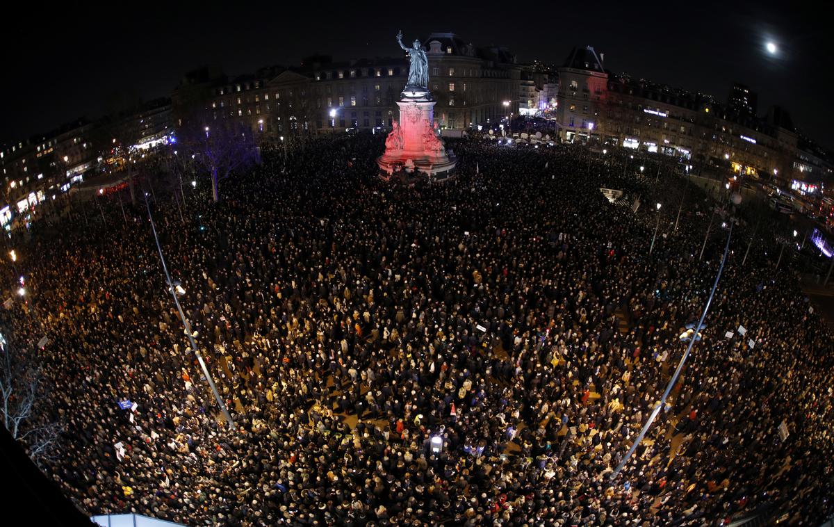 Protesti proti antisemitizmu v Franciji | V Franciji se je nocoj več tisoč ljudi udeležilo protestov proti porastu antisemitizma. | Foto Reuters