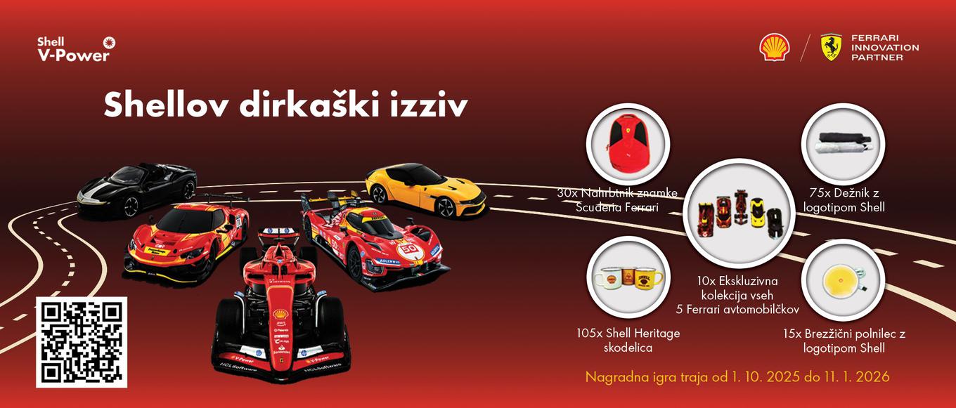 Ferrari Shell Label Shell in Ferrari: ekskluzivna kolekcija in svojevrsten dirkaški izziv ...