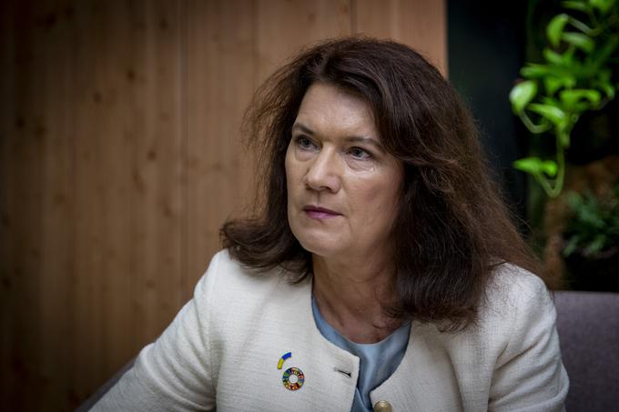 Ann Christin Linde je bila švedska zunanja ministrica med septembrom 2019 in oktobrom 2022. V času njenega ministrovanja je Rusija napadla Ukrajino, kar je Švedsko posledično spodbudilo, da po dolgih desetletjih opusti nevtralnost in zaprosi za vstop v Nato. | Foto: Ana Kovač
