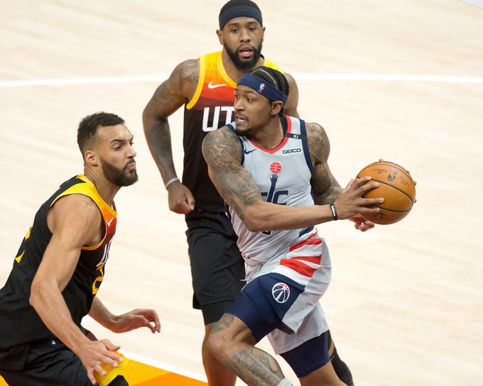 Bradley Beal je s soigralci Washington Wizards poskrbel za prvi domači poraz Utah Jazz po 31. decembru lani. | Foto: Guliverimage/Vladimir Fedorenko