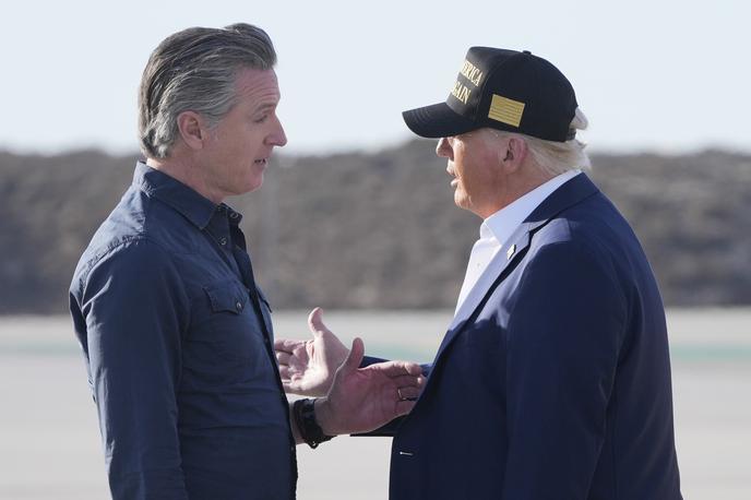 Gavin Newsom Donald Trump | Gavin Newsom in Donald Trump sta imela oster besedni dvoboj, ki je šel prek meja okusa. | Foto Guliverimage