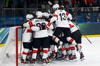 Kanadčanke za polfinale nadigrale Nemke, Švicarke boljše od Fink