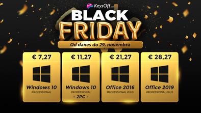 Razprodaja pred črnim petkom: Windows 10 Pro za 7,27 €