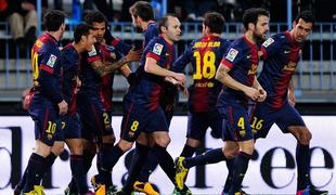 El clasico že naslednji teden: Barcelona izločila Malago