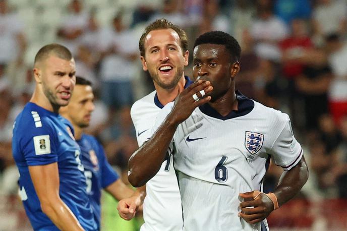 Harry Kane, Marc Guehi, Srbija - Anglija | Angleži so se v Beogradu znesli nad Srbi in zmagali kar s 5:0. Mrežo gostiteljev je v 33. minuti načel Harry Kane, Marc Guehi je v 75. minuti zabil četrtega. | Foto Reuters