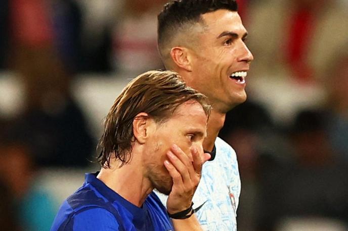 Luka Modrić Cristiano Ronaldo | Portugalski superzvezdnik Cristiano Ronaldo bo danes gostil Poljsko, Luka Modrić pa bo s Hrvaško gostoval na Škotskem. | Foto Reuters