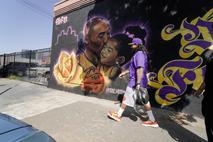 Kobe & Gigi Bryant, grafit v Los Angelesu