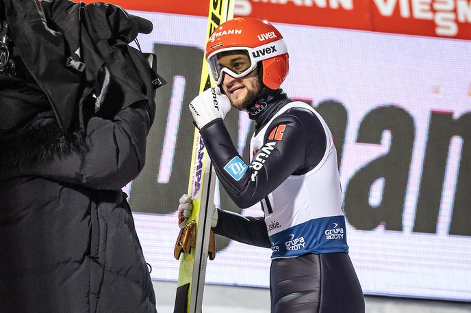 Markus Eisenbichler | Markus Eisenbichler slavi drugo zmago svetovnega pokala. | Foto Sportida