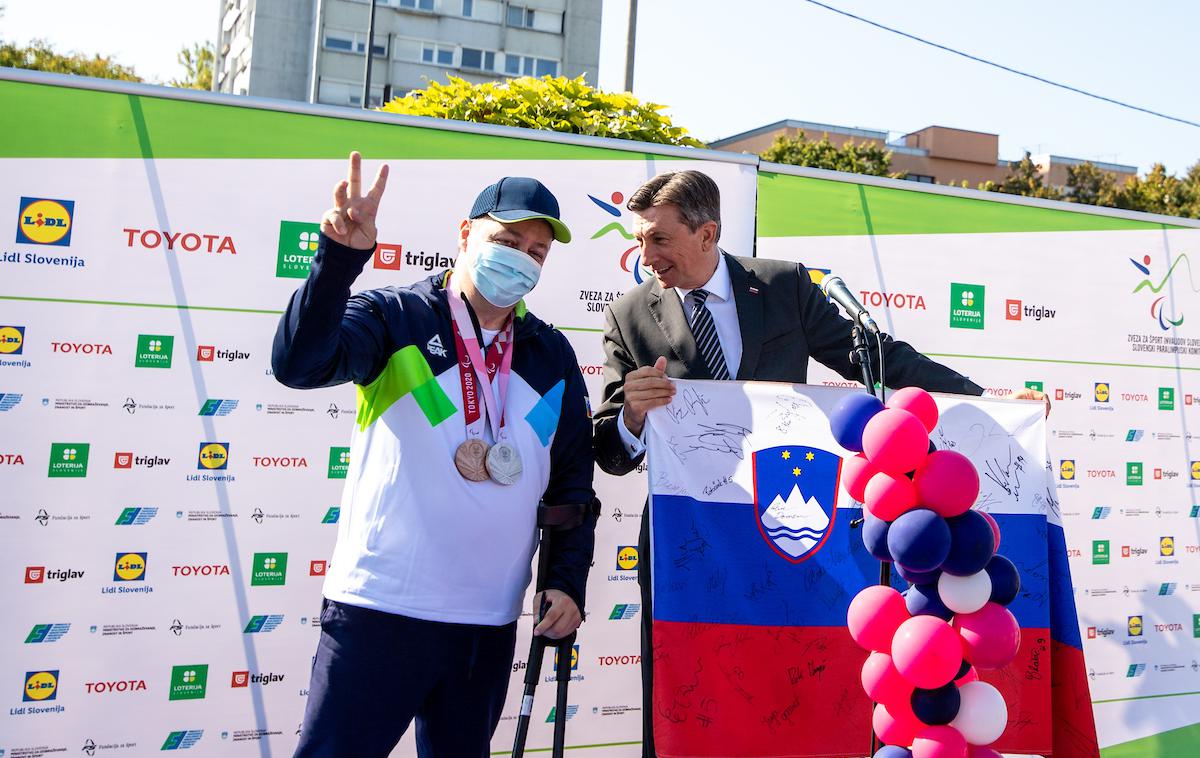 sprejem paralimpijcev | V Ljubljani so danes pripravili slovesni sprejem za slovenske paralimpijce in njihove spremljevalne ekipe, ki so uspešno nastopili na paraolimpijskih igrah.  | Foto Matic Klanšek Velej/Sportida