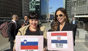 Inštitut 8. marec predal podpise za dostopen splav v Evropi, v Bruslju tudi Severina