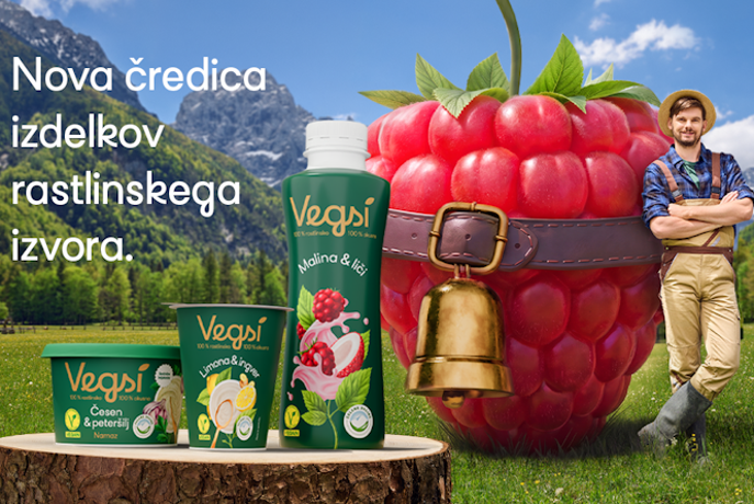 Mlekarna Celeia predstavlja VEGSI, svojo novo linijo 100-odstotno rastlinskih izdelkov