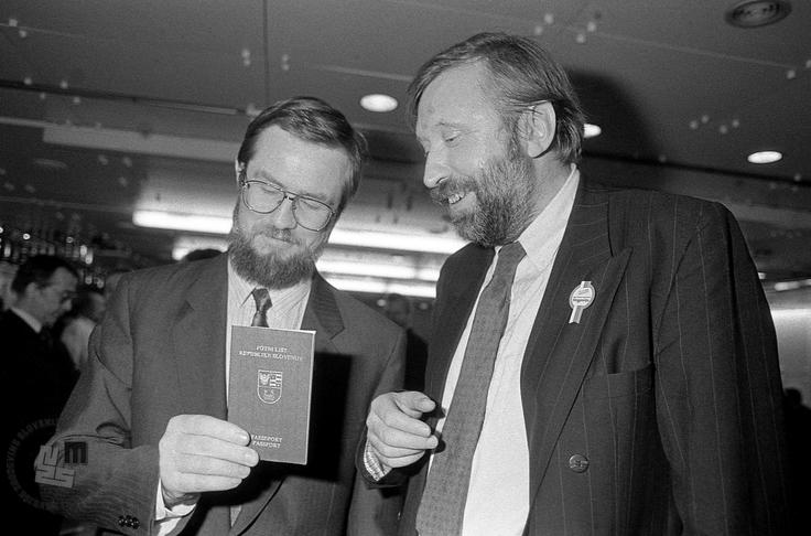 Lojze Peterle in Dimitrij Rupel sta si na sejah vlade pogosto prišla navzkriž. | Foto: Tone Stojko
