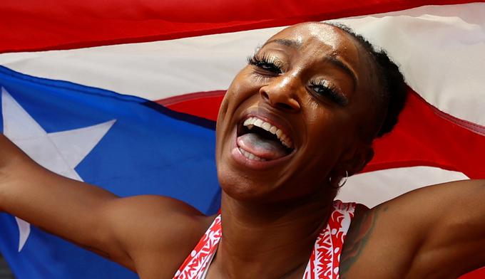Jasmine Camacho-Quinn je olimpijska zmagovalka na 100 m ovire. | Foto: Reuters