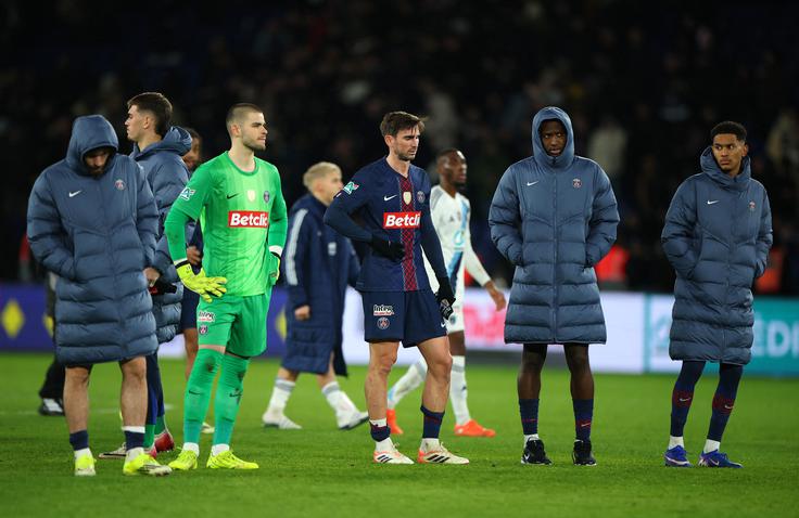 Zvezdniki PSG so nepričakovano izpadli iz pokalnega tekmovanja že v 1/16 finala. | Foto: Reuters
