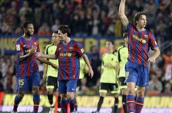 Razigrana Barcelona polnila mrežo
