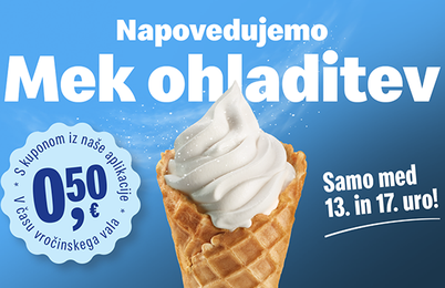 Ob prvem letošnjem vročinskem valu McDonald's predstavlja "Mek ohladitev"