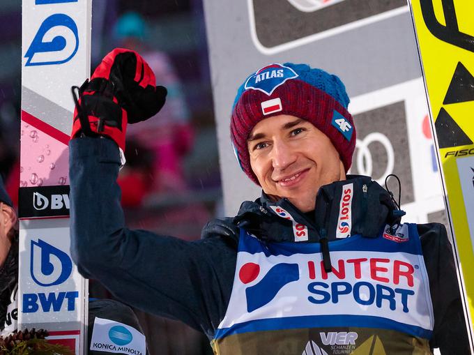 "Edini, ki lahko razmišlja o skupni zmagi na turneji, je Kamil Stoch," pravi Damjan. | Foto: Sportida