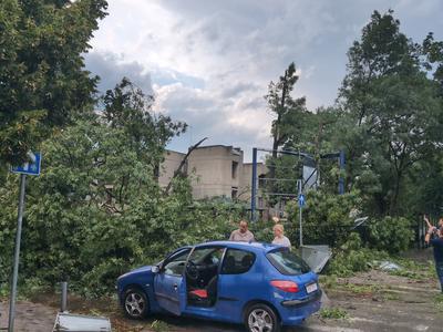 V silovitem neurju v Skopju 15 poškodovanih: bilo je, kot da bi pustošil tornado