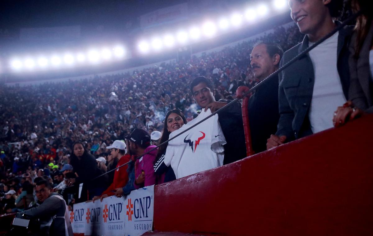 Nadal Ruud Ciudad de Mexico | Nadal in Ruud sta igrala pred polnimi tribunami Plaze de Toros v Ciudadu de Mexicu. | Foto Reuters