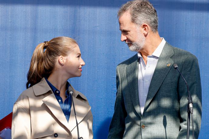 princesa Leonora, kralj Felipe | Španska princesa Asturije Leonor je prestolonaslednica na španskem prestolu, takoj za svojim očetom, kraljem Felipejem VI., na fotografiji. | Foto Profimedia