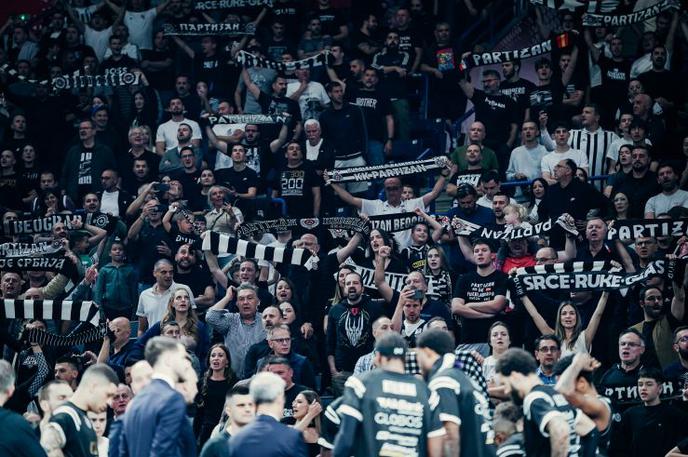 Partizan navijači | Dubaj pred vročekrvnimi Partizanovimi navijači | Foto ABA League j.t.d./Dragana Stjepanovic