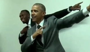 Ko Usaina Bolta oponaša predsednik ZDA (video)