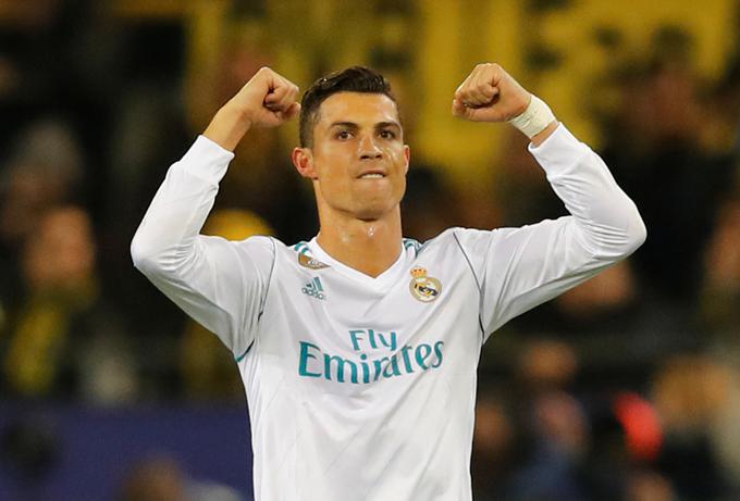 Cristiano Ronaldo je v tej sezoni v ligi prvakov dosegel že štiri gole. | Foto: Reuters