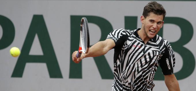 Dominic Thiem je na poti do finala šokiral Švicarja Rogerja Federerja. | Foto: 