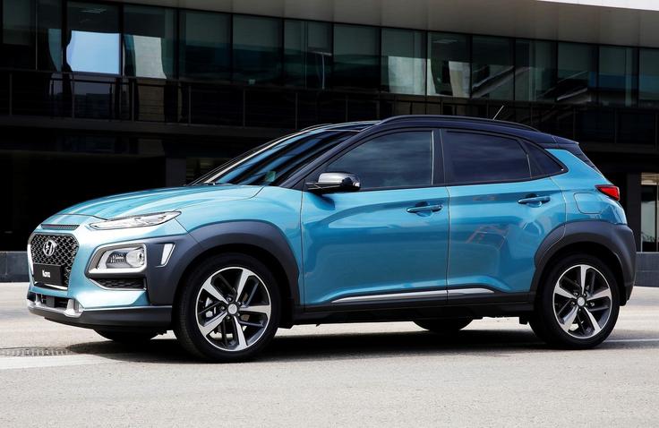 Podobno kot novi toyota C-HR tudi hyundai kona stavi na precej dinamične zunanje linije. | Foto: Hyundai