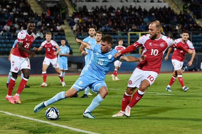 San Marino je proti Danski dosegel svoj prvi gol v kvalifikacijah za EP, a na koncu kljub temu ostal praznih rok. | Foto: Reuters