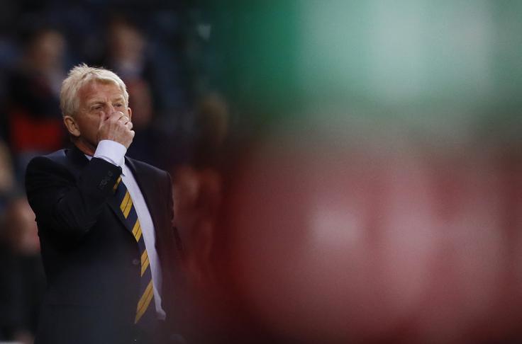 Gordon Strachan je lahko zadovoljen. Škotska je odigrala zagotovo najboljšo tekmo v teh kvalifikacijah. | Foto: Reuters
