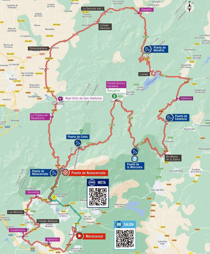 Vuelta22, trasa 20. etape | Foto: zajem zaslona/Diamond villas resort