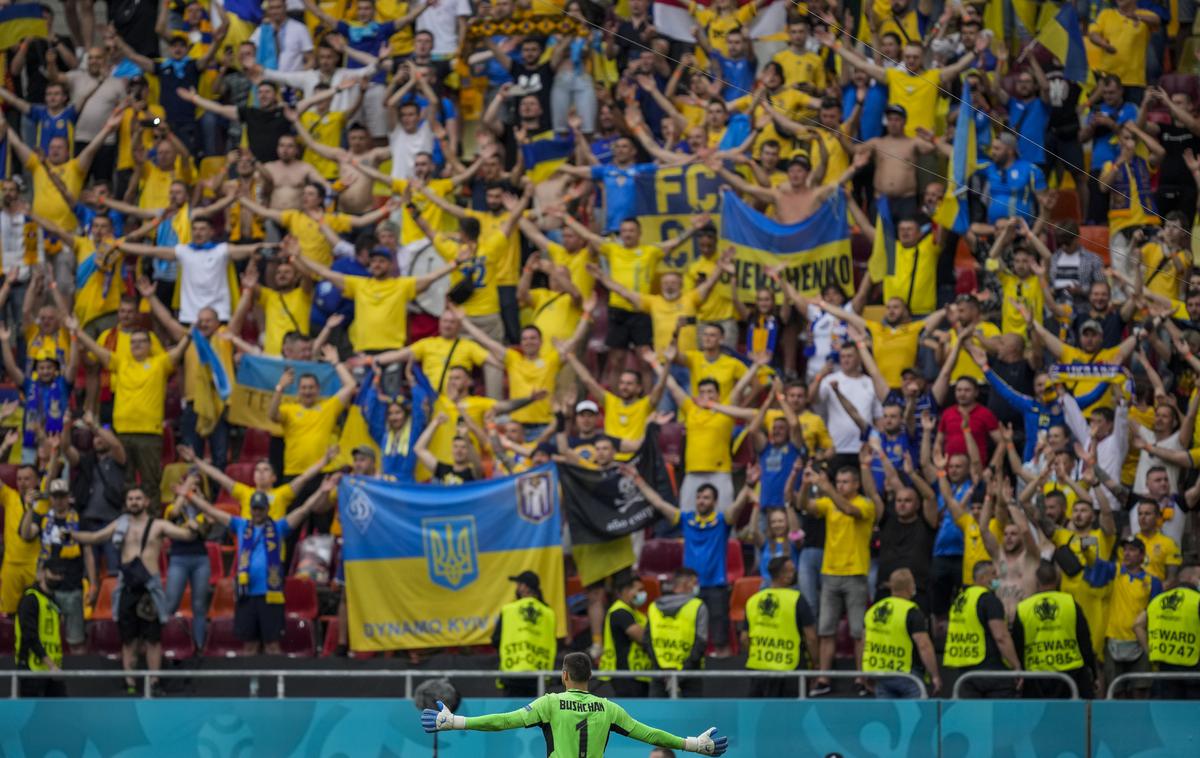 Euro 2021: Ukrajina - Severna Makedonija | Ukrajinski navijači slavijo prvo zmago na Euro 2021. | Foto Guliverimage
