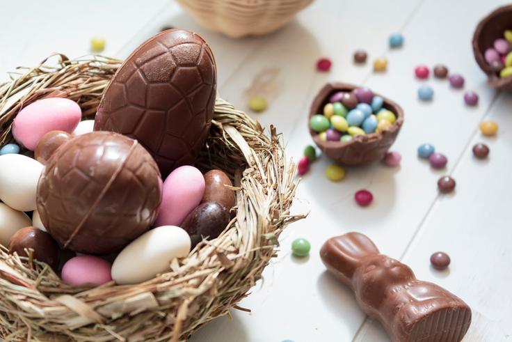 čokoladni zajec, čokoladna jajca, velika noč | Foto: Shutterstock