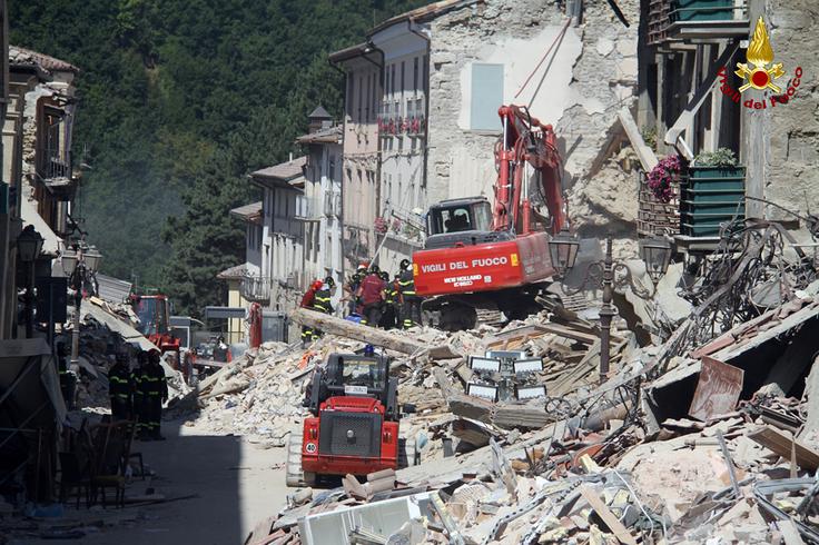 Potres Italija 24.8.2016 | Foto: Reuters