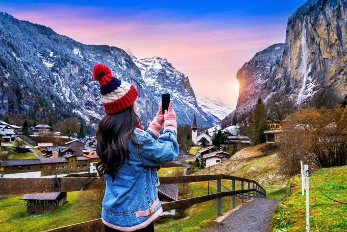 Nobenega dvoma ni, da je Lauterbrunnen priljubljena destinacija za tiste, ki si želijo posneti idilične fotografije za svoja družbena omrežja. | Foto: Shutterstock