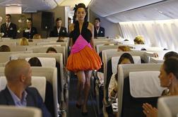 Med potniki na letalih ne manjka glamurja