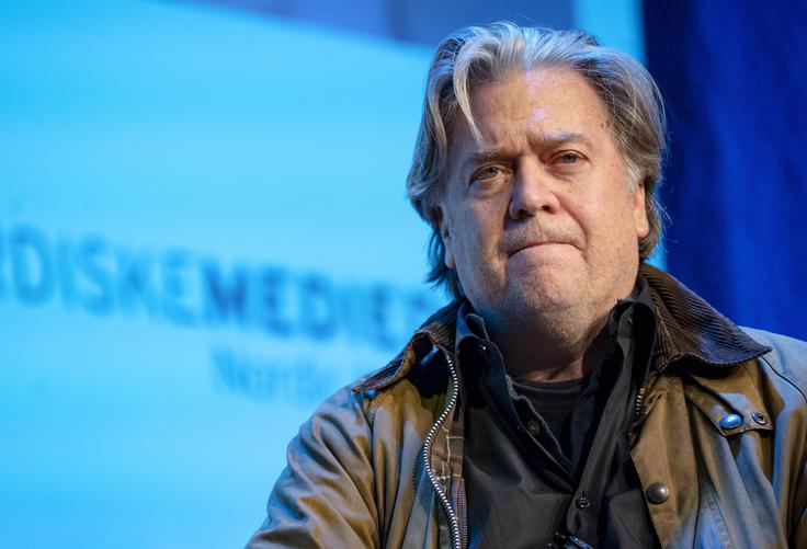 Steve Bannon, ki želi ponovno industrializacijo ZDA, je navdušen nad Trumpovo napovedjo carin skoraj vsem državam na svetu. Če bo Trump res odslovil Muska, bo Bannon še bolj navdušen. | Foto: Guliverimage