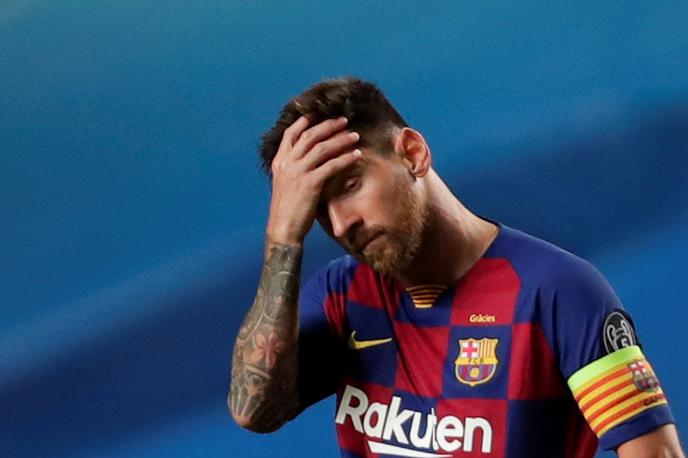 Lionel Messi | Lionel Messi in druščina Barcelone so si v petkovem četrtfinalu lige prvakov privoščili pravo polomijo. V Španiji so poraz z Bayernom z 2:8 označili za mati vseh debaklov Barcelone. | Foto Reuters