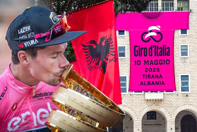 V živo: Primož Roglič v Albaniji začel lov na drugo zmago na Giru