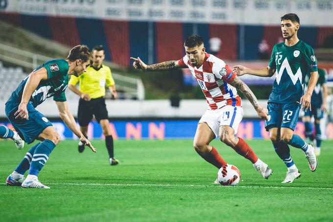 Marko Livaja je odprl hrvaški lov na tri točke. Za vodstvo 1:0 je zabil v 33. minuti. | Foto: Grega Valančič/Sportida