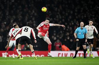 Liverpool do točke pri vodilnem Arsenalu, Šeško dvakrat zadel, a Man Unitedu le točka